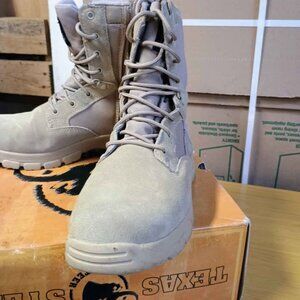 Texas steer oil and slip resistant zipper boot